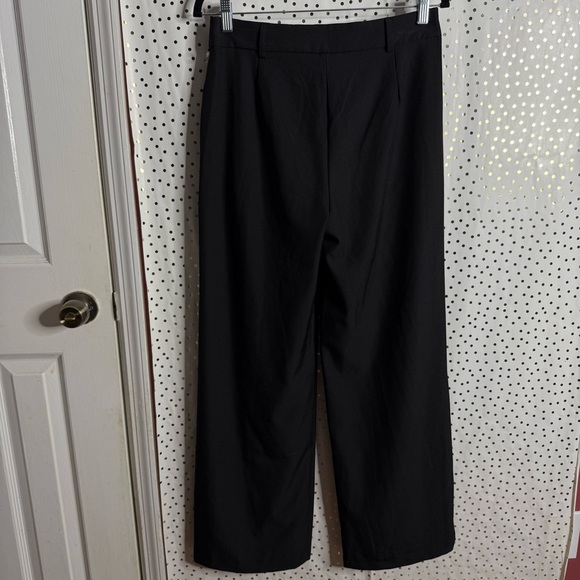 Princess Polly Black Wide-Leg Dress Pants - Picture 9 of 9